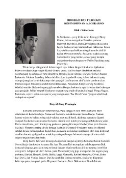 Biografi Ir. Soekarno