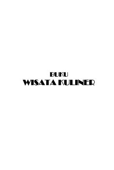 Wisata Kuliner