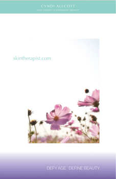 Cyndi Allcott - Skin Therapy Brochure