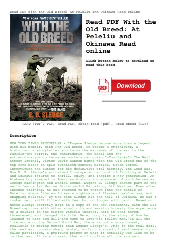 read pdf with the old breed at peleliu and okinawa read online
