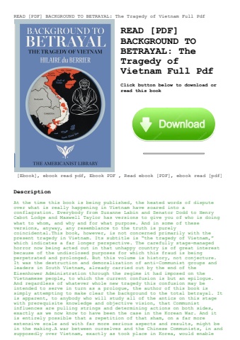 read [pdf] background to betrayal the tragedy of vietnam full pdf