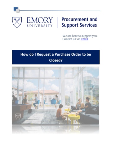 How do I Request a Purchase Order to be Closed