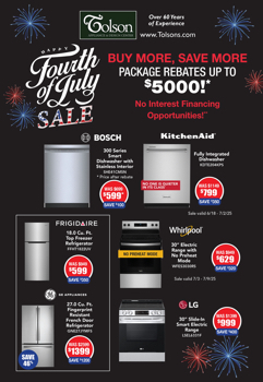July4th 2025_Tolson Appliances