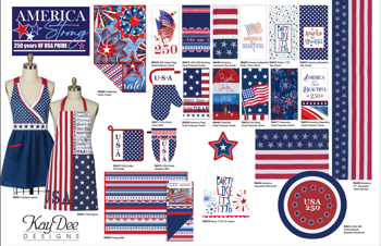 Kay Dee Designs USA America 250 Strong Textiles
